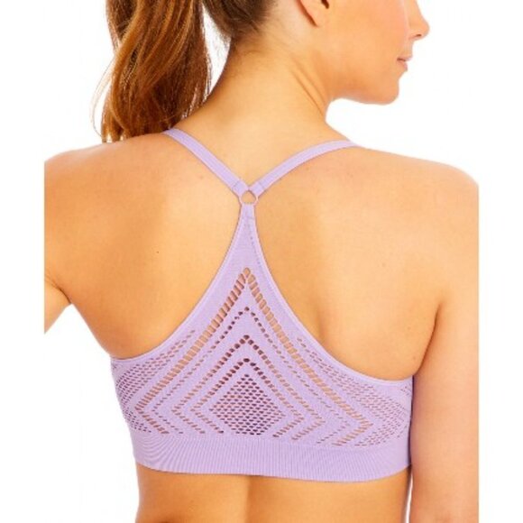 💕MARIKA💕 Seamless Mesh Back Sports Bra ~ Violet XS NWT - Picture 7 of 13